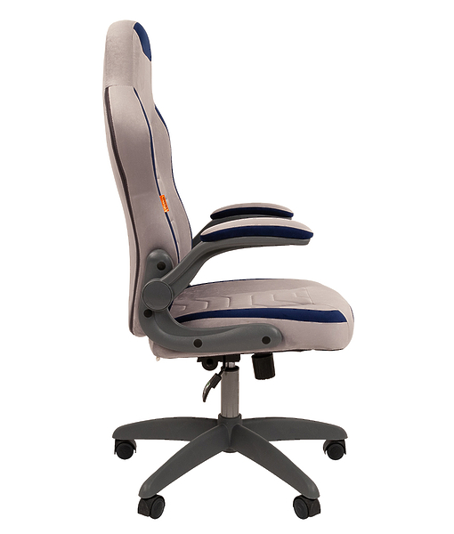Кресло игровое Chairman game 50 00-07083617 Gray/Blue артикул 269976Si-1 фото 4