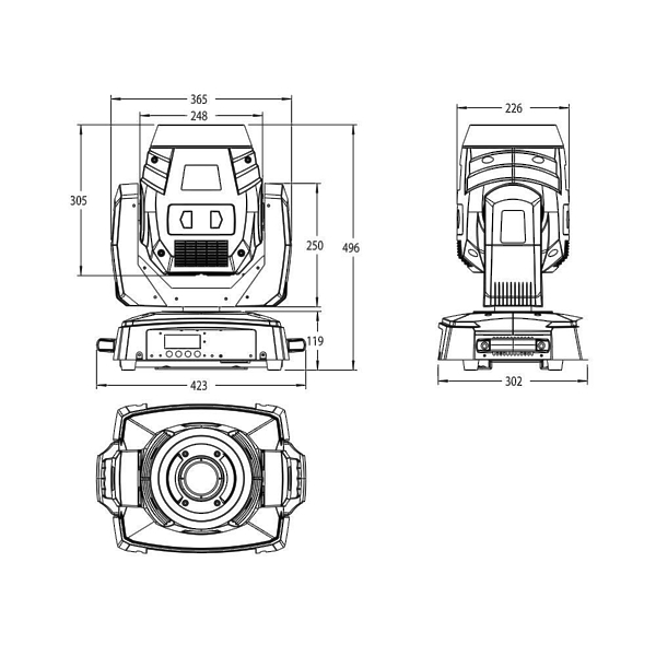 Involight LED MH120S PRO артикул 406072-1 фото 5