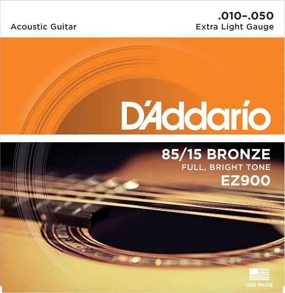 Струны D'Addario EZ900 SET ACOUS GTR 85/15 X-LITE 10-50 артикул 274024Si-1 фото 3