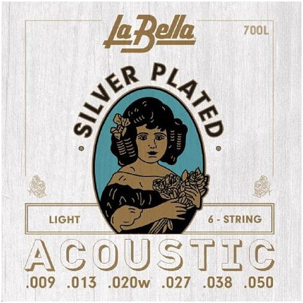 Струны для акустической гитары La Bella 700L артикул 291644Si-1