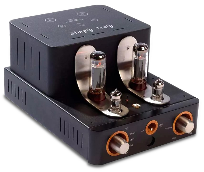 Стереоусилитель Unison Research Simply Italy black артикул 192225Si-1 в интернет-магазине «HiFiRussia»