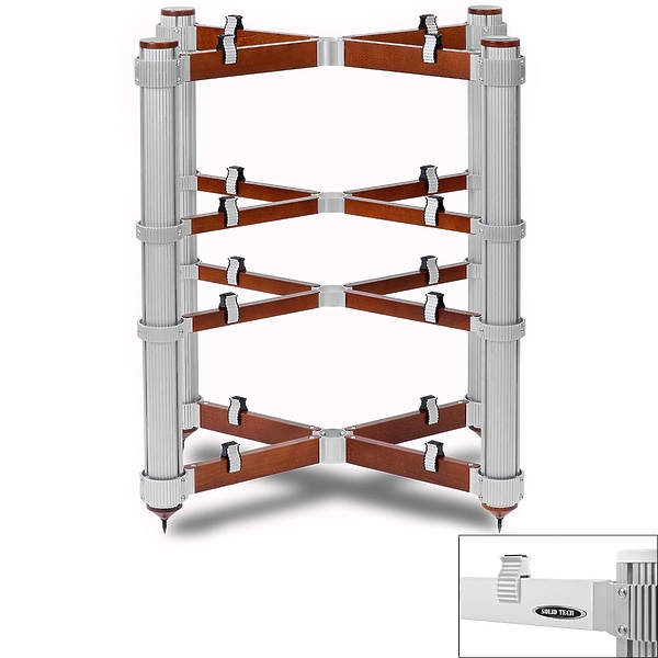 Подставка под Hi-Fi компоненты Solid Tech Rack of Silence 4 Reference White/Silver артикул 228429Si-1