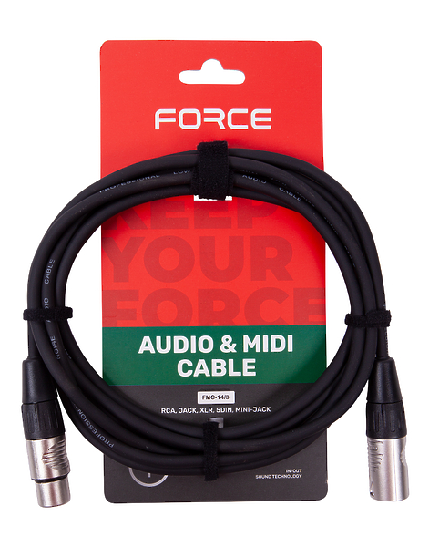 Кабель микрофонный / коммутационный FORCE FMC-14/3 артикул 265691Si-1