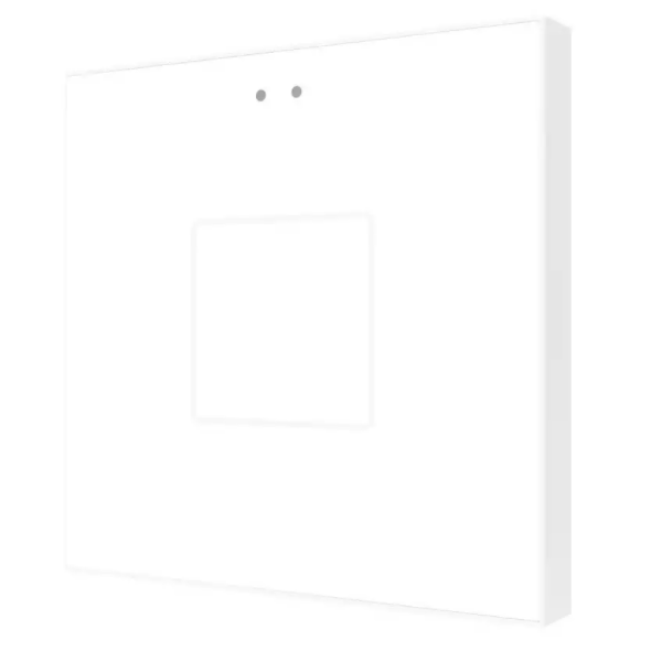 Сенсорный выключатель KNX Zennio Flat 1 V2, 1-кнопочный, глянцевый белый артикул 245224Si-1