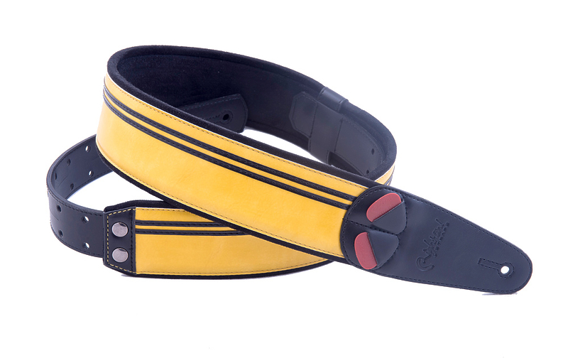 Ремень для гитары RightOn Straps Mojo Race Yellow артикул 331620Si-1 в интернет-магазине «HiFiRussia»