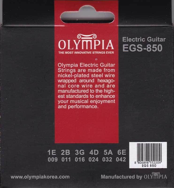 Струны для электрогитары Olympia EGS850 артикул 334268Si-1 фото 3