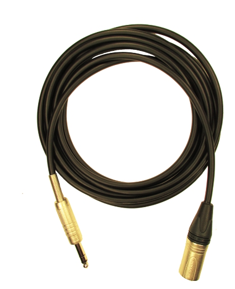 Кабель GS-PRO JackStereo-XLR3M (black) 2 метра артикул 313969Si-1