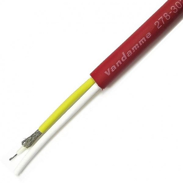 Мультикор Van Damme миниатюрный коаксиальный видео 2-х канальный Red Plasma Grade (278-302-020) артикул 303938Si-1