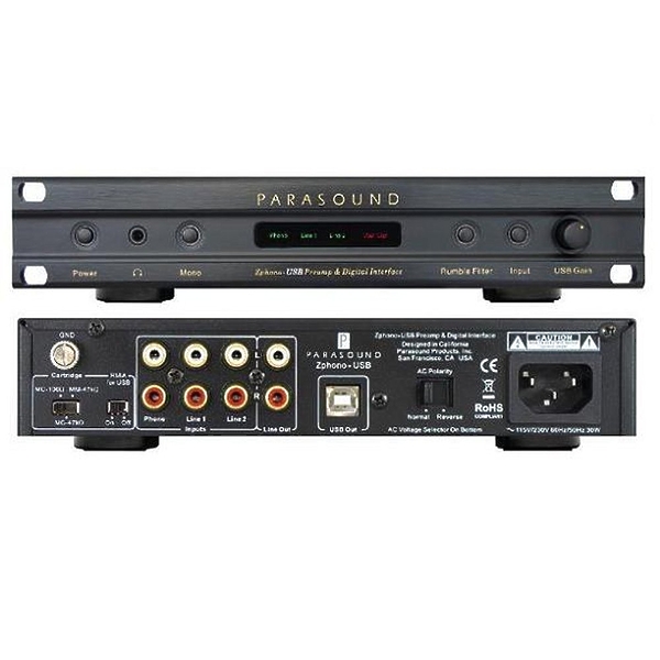Фонокорректор Parasound Zphono USB (ММ/МС) артикул 100464Si-1 фото 4