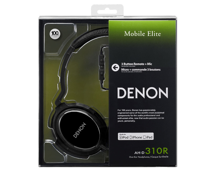 Наушники Denon AH-D310R black артикул 217680FV-1 фото 3