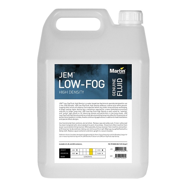 Жидкость для дымогенератора Martin JEM Low-Fog Fluid High Density артикул 185912Si-1 фото 3