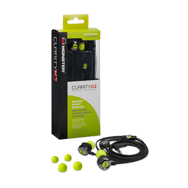 Наушники Monster Clarity HD High Definition In-Ear Headphones Green (128667-00) артикул 121518Si-1 фото 9