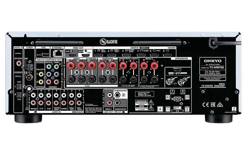 AV ресивер Onkyo TX-NR676 black артикул 161742Si-1 фото 3