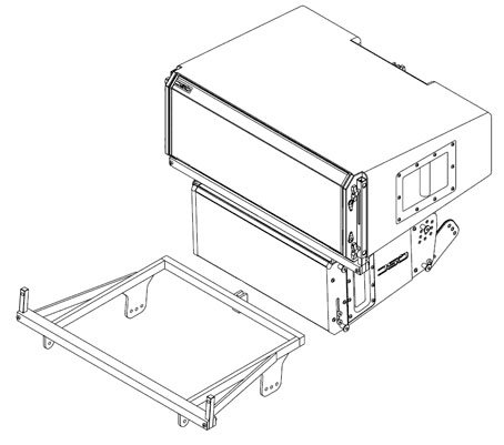 Крепление QSC AF8-10 Рама-переходник для подвешивания WL3082 под WL2102 или WL2102-w артикул 124929Si-1