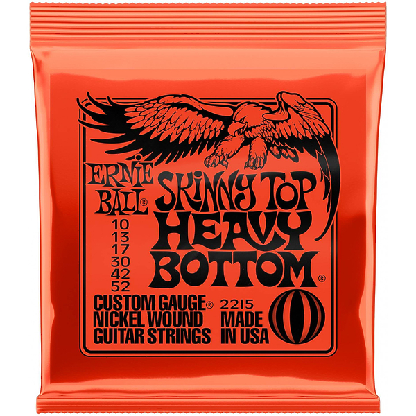 Струны для гитары Ernie Ball 2215 Nickel Wound Skinny Top Heavy Bottom 10-52 артикул 280584Si-1