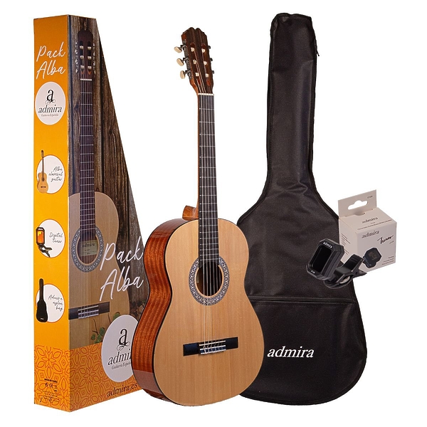 Классическая гитара Admira Alba Pack (чехол и тюнер в комплекте) артикул 299633Si-1