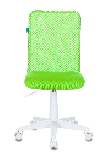 Кресло Бюрократ KD-9/WH/TW-18 (Children chair KD-9 l-green TW-03А TW-18 mesh/fabric cross plastic plastik белый) артикул 263434Si-1 фото 3
