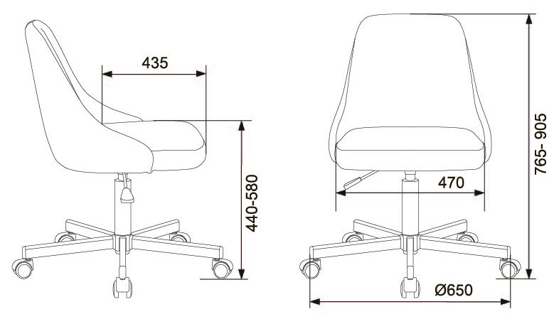 Кресло Бюрократ CH-340M/404SLATE (Office chair CH-340M grey 38-404 cross metal) артикул 263371Si-1 фото 7