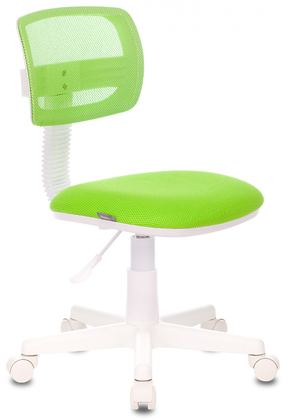 Кресло Бюрократ CH-W299/SD/TW-18 (Children chair CH-W299 l-green TW-03A TW-18 mesh/fabric cross plastic plastik белый) артикул 263320Si-1