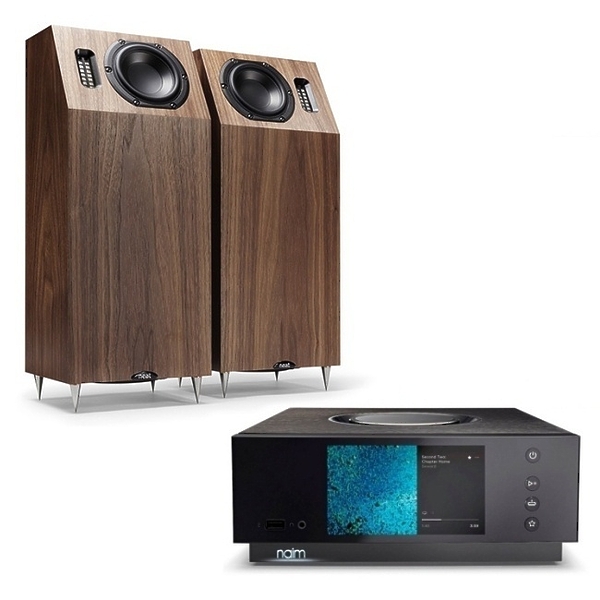 Стереокомплект Naim + Neat №4 american walnut артикул 166332Si-1