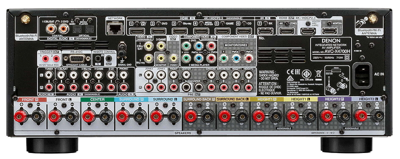 AV ресивер Denon AVC-X4700H Silver артикул 223058Si-1 фото 4