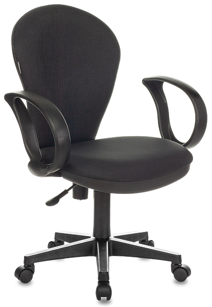 Кресло Бюрократ CH-687AXSN/#B (Office chair Ch-687AXSN black cross plastic) артикул 263262Si-1