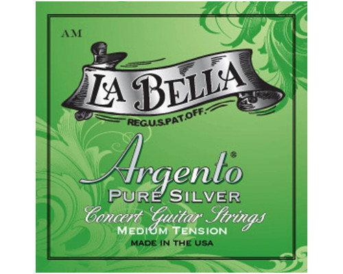 Струны для классической гитары La Bella AM ARGENTO Мedium артикул 291066Si-1