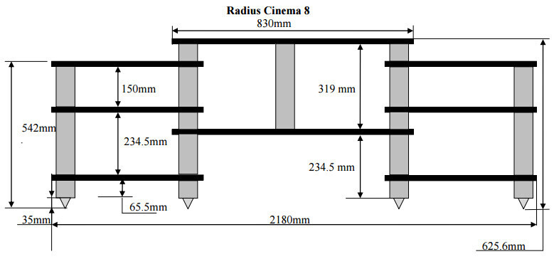 Стойка Solid Tech Cinema 8 Black/Cherry артикул 216467Si-1 фото 4
