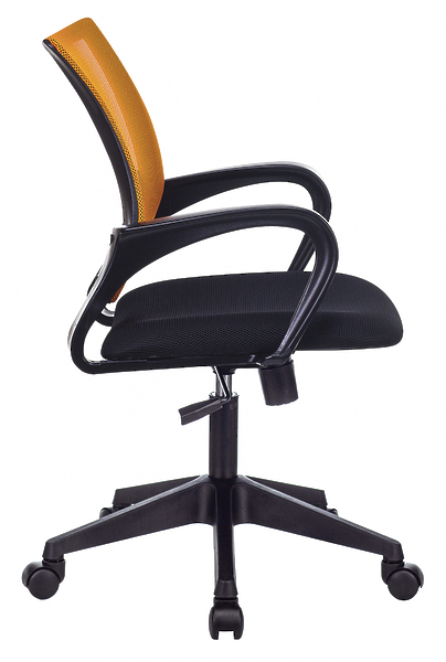 Кресло Бюрократ CH-695N/OR/TW-11 (Office chair CH-695N orange TW-38-3 seatblack TW-11 mesh/fabric cross plastic) артикул 263389Si-1 фото 4