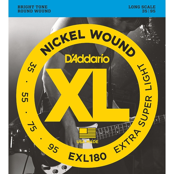 Струны для бас-гитары D'Addario EXL180 артикул 308120Si-1