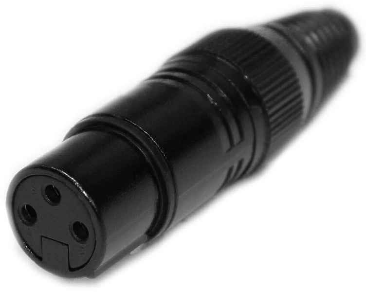 Разъем Black Rhodium XLR plug black, Female артикул 247109Si-1