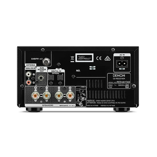 CD ресивер Denon RCD-M41DAB Black артикул 163733Si-1 фото 4