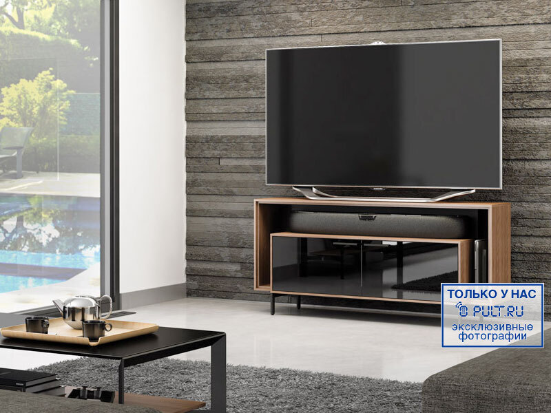 Подставка под ТВ и HI-FI BDI CAVO 8168 walnut артикул 100643Si-1 фото 3