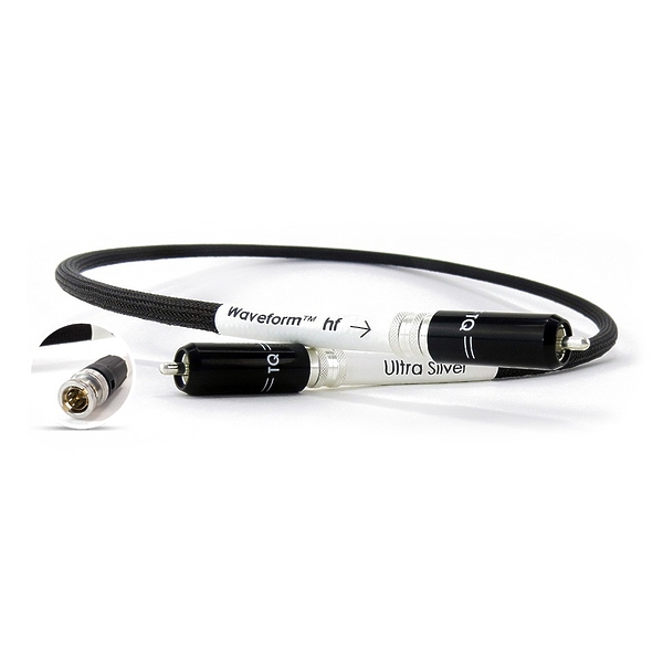 дубль Кабель межблочный аудио Tellurium Q Ultra Silver WAVEFORM HF Digital RCA / BNC 1.0m артикул 189471Si-1