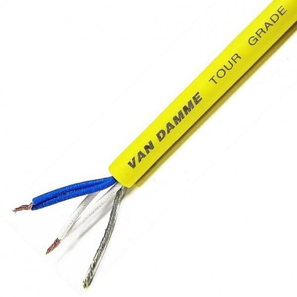 Кабель микрофонный Van Damme квадропольный туровый Tour Grade Classic XKE желтый (268-038-040) артикул 303823Si-1