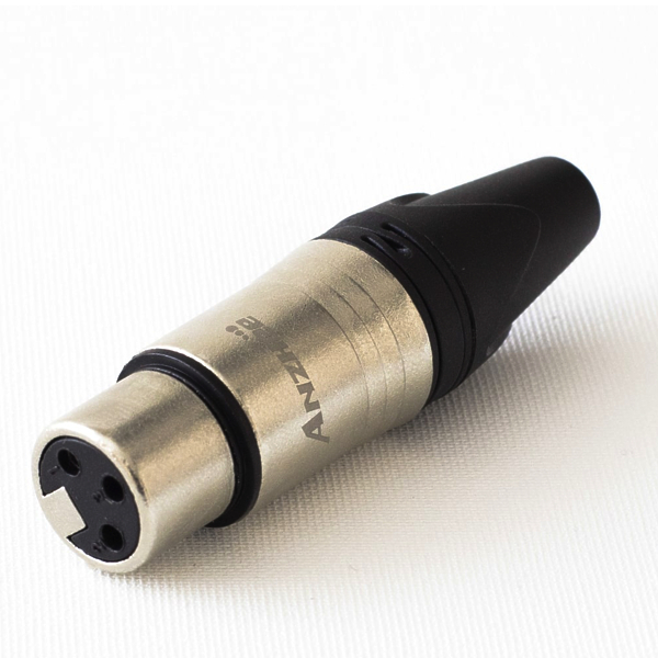3 – х контактный кабельный разъем типа XLR мама Anzhee XLR-F SILVER артикул 315198Si-1