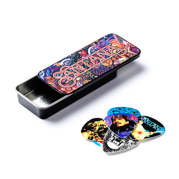 Медиаторы Dunlop SANPT01M Santana Pick Tin (6 шт) артикул 313015Si-1