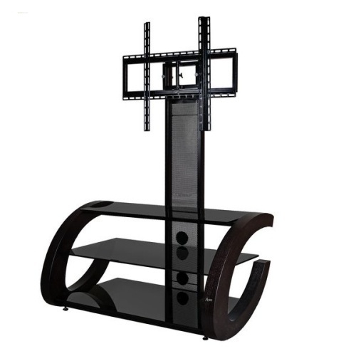 Подставка Akur GROSS PS 1000 (черный + тонированное стекло + орех) артикул 314414FV-1 фото 5