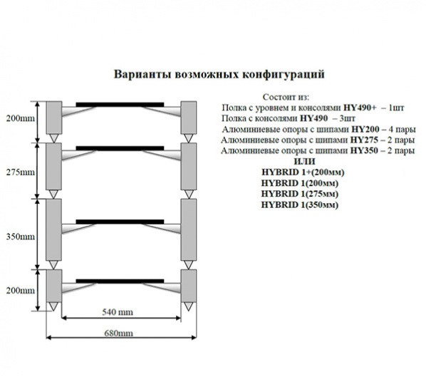Стойки Solid Tech HY200 Copper/Black артикул 218607Si-1 фото 5