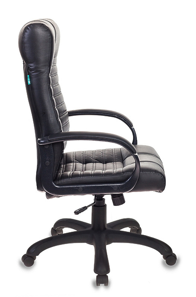 Кресло Бюрократ KB-10/BLACK (Office chair KB-10 black eco.leather cross plastic) артикул 263518Si-1 фото 5