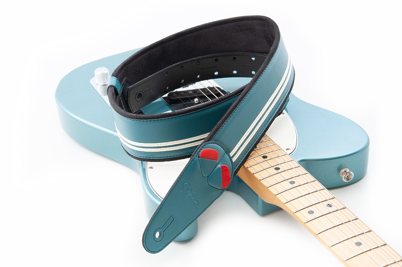 Ремень для гитары RightOn Straps Mojo Race Teal артикул 331618Si-1 фото 4