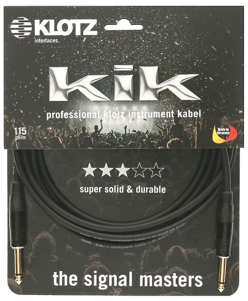 Инструментальный кабель Klotz KIKKG3.0PPSW, 3м артикул 240432Si-1