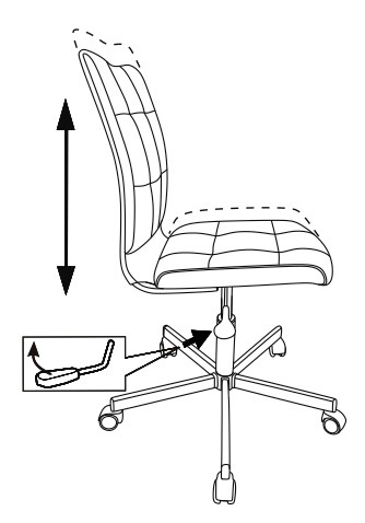 Кресло Бюрократ CH-330M/STICK-PINK (Office chair CH-330M crimson Sticks 05 cross metal хром) артикул 263283Si-1 фото 6