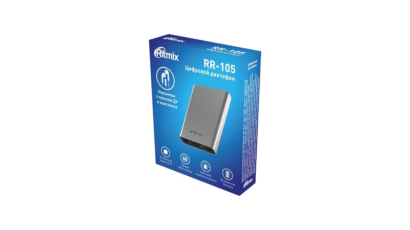 Диктофон Ritmix RR-105 8GB артикул 334100Si-1 фото 5
