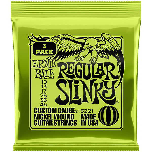 Струны для электрогитары Ernie Ball 3221 Nickel Wound Regular Slinky артикул 291386Si-1