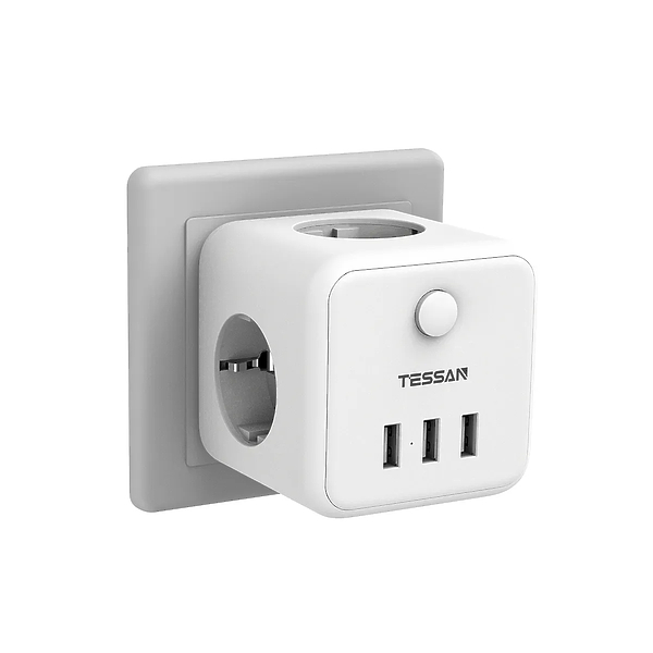 Сетевой фильтр Tessan TS-301-DE white артикул 264763Si-1