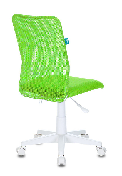 Кресло Бюрократ KD-9/WH/TW-18 (Children chair KD-9 l-green TW-03А TW-18 mesh/fabric cross plastic plastik белый) артикул 263434Si-1 фото 5