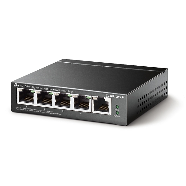 Коммутатор TP-LINK TL-SG1005LP 5G 4PoE+ 40W неуправляемый артикул 267845Si-1