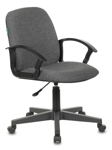 Кресло Бюрократ CH-808-LOW/#G (Office chair CH-808-LOW grey 3C1 low back cross plastic) артикул 263317Si-1