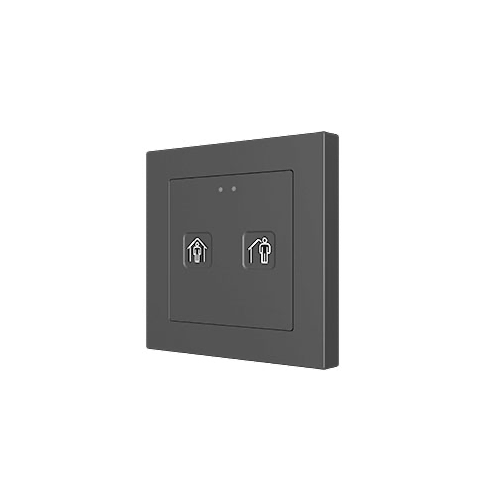 Сенсорный выключатель KNX Zennio Tecla 55 X2, 2-кнопочный, серебро артикул 245196Si-1
